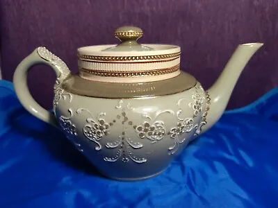 Buy Antique  Macintyre  Moorcroft Pottery 'Gesso Faience' Teapot. • 179£