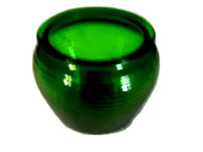 Buy Vntg Green Rib Glass Beehive Vase 1162 National Pottery Co. Cleveland, Ohio USA • 10.86£