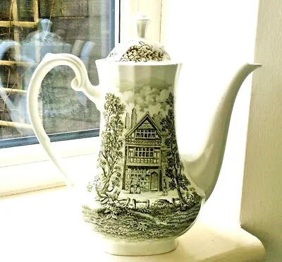 Buy Ridgway Pottery, Gorgeous  Coffee Pot In Shakespeare's Country Pattern In Brown • 8.25£