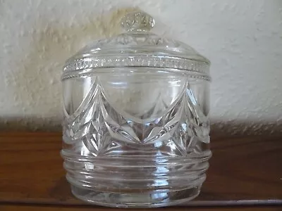 Buy Vintage Pressed Glass Lidded Bon Bon Pot • 8£