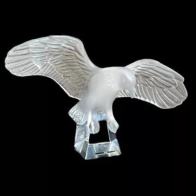 Buy Lalique Aigle Ailes Deployees Eagle Spread Wings Crystal Sculpture Read • 303.11£