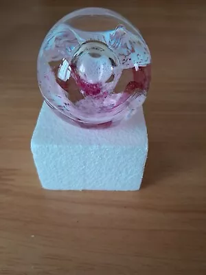 Buy Caithness Glass Paperweight -Moon Crystal- Pink White Swirls In VGC  • 4.99£