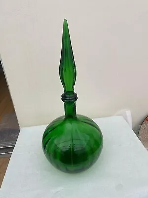 Buy Vintage 1960’s Italian Glass Genie Bottle Decanter • 50£