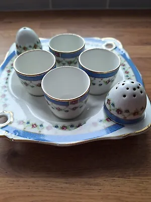 Buy Beautiful Vintage Burleigh Ware Egg Cup /Cruet Set • 22£