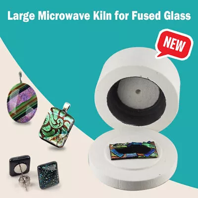 Buy Microwave Kiln For Fused Glass Arts Crafts Sewing Jewelry Manual DIY UK • 18.19£