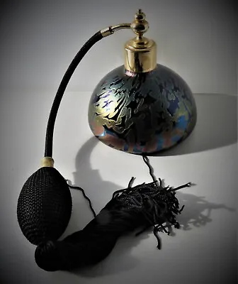 Buy Royal Brierley Dark Iridescent Bell Shaped Studio Range Glass Perfume Atomiser.  • 25£