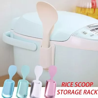 Buy Plastics Scoop Stand Tableware Spoon Holder Rice Cooker Holder • 3.17£