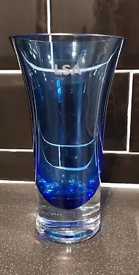 Buy Vintage LSA Glass Handmade Cobalt Blue Vase • 15.99£