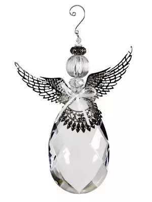 Buy BURTON & BURTON Large Crystal Quality Acrylic Angel Ornaments(Clear) (Heavy) • 16.14£