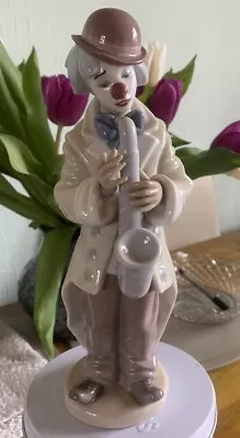 Buy Lladro Sad Sax Clown #5471 Porcelain Figurine 23cm Retired Boxed Mint Condition • 45.99£
