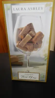Buy Laura Ashley Oversized Wine Glass 39.2 Fl Oz - NIB -  Glassware Bar - FREE SHIP • 17£