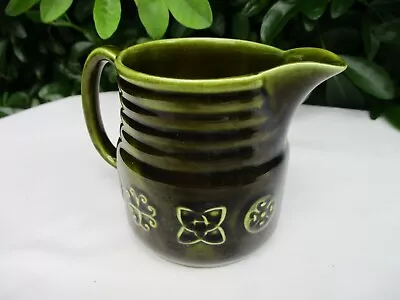 Buy Beautiful Green Glazed Vintage Lord Nelson Pottery Celtic Pattern Milk Jug • 11£