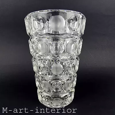 Buy Rudolf Jurnikl Glass Vase, Rudolfova Hat, Sklo Union Czech Glass Mid Century 1960s • 149.62£