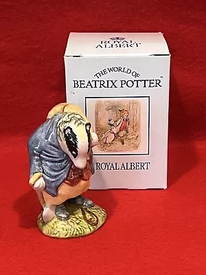 Buy Royal Albert Beatrix Potter Figurine Tommy Brock Bp6  Badger - Original Box • 14.99£