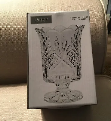 Buy Dublin Collection Crystal Hurricane Votive Candle Holder, New In Box • 12.05£