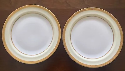 Buy Limoges France Set Of 2 Plates 7.5 Inch Dessert China Gold Rim Vintage • 15.34£