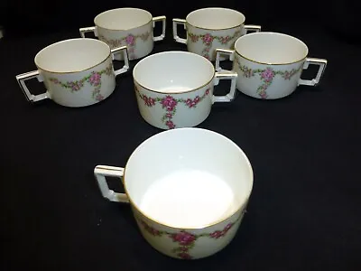Buy Antique Rosalinda Cream Soup Tea Cup China Set H & Co Heinrich Bavaria Germany • 28.76£