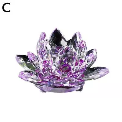 Buy Crystal Flower Ornament Large Crystal Craft Home Decor Pcs D3W5c 1 O7L2 • 5.38£