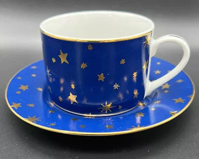 Buy Sakura Galaxy Blue W/14K Gold Stars Dinnerware - Cup And Saucer • 9.60£
