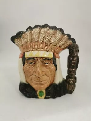 Buy Vintage Royal Doulton North American Indian Character Jugs, D6611, 21cm(AN_7191) • 6.99£