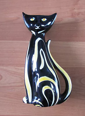 Buy 1950s Georg Schmider Tigris Cat Vase Repaired • 9.99£