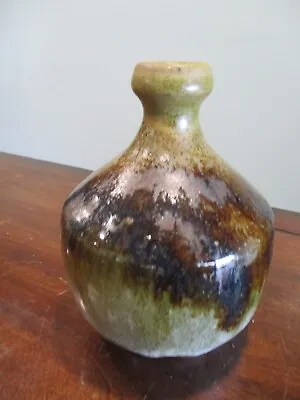 Buy Artist Signed Ken Johnson Mid Century 1973 Glazed Stoneware Pottery Vase Vessel • 46.99£