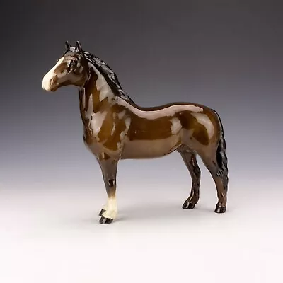 Buy Beswick Pottery - Hand Painted Bay Pony Horse Figure • 9.99£