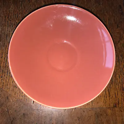 Buy Poole Pottery TwinTone Indian Red Saucer 14.7cm Diameter • 3.24£