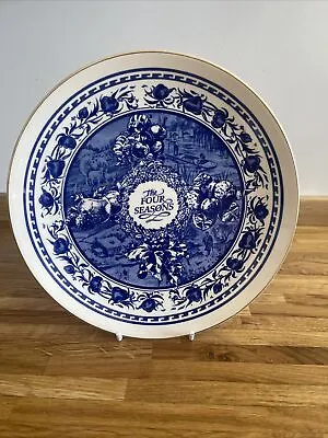Buy Masons China Ringtons Tea Advertising - Blue/White  The Four Seasons Plate OH • 9.99£