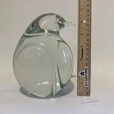 Buy Seguso Murano Glass Penguin Bird Clear Art Decor Figurine Italy Arte Vetro ⭐️ C • 133.15£