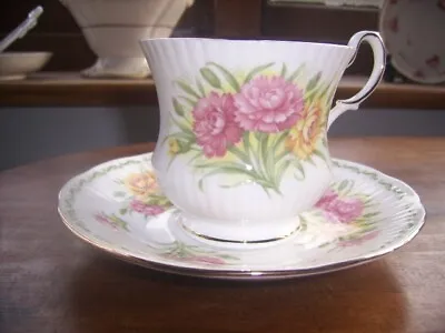 Buy Queens Bone China Flower Of The Month Cup And Saucer: January • 8£