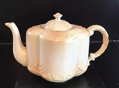 Buy Unusual Antique Carlton Ware Cream Teapot With Ornate Embossed Pattern • 7.50£
