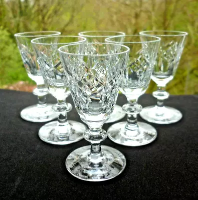 Buy Set X6 Webb Corbett Crystal Leonore Pattern Liqueur /Posh Shot Glasses 3 3/8  • 2.99£