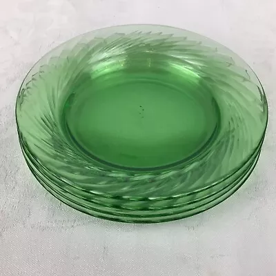 Buy PYREX Festiva Green Swirl (4) Salad Plates 7.5” Very Nice Used Condition • 24.07£