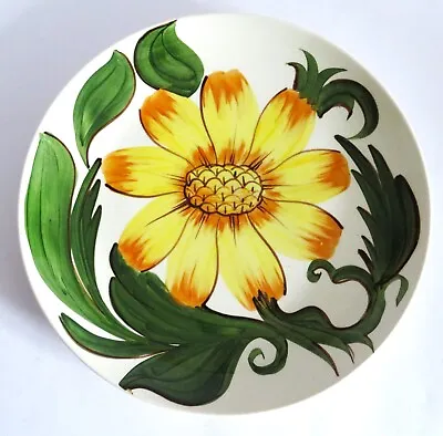 Buy Wade England Royal Victoria Pottery Plate SUNFLOWER Yellow Flower Pattern Design • 7.49£