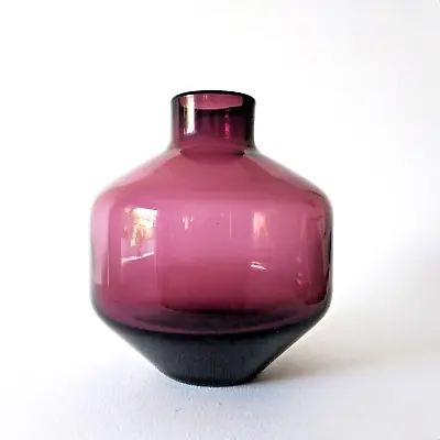 Buy Vintage Wedgwood Glass Angular Vase Amethyst Designed By Ronald Stennett-willson • 39.50£