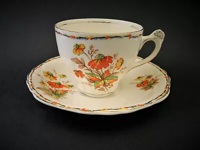 Buy James Kent Fenton Floral Embossed Vintage China Tea Cup Saucer England 1940 2804 • 9.26£