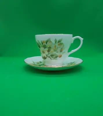 Buy Duchess Footed Teacup & Saucer Dogwood Blossoms Bone China Made In England  • 15.43£