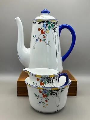 Buy Antique Shelley Coffee Pot And Sugar Bowl And Cream Jug. • 19£