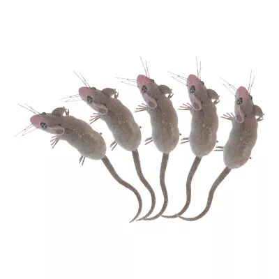 Buy  5 Pcs Iron Wire Clay Mouse Ornaments Child Rats Shape Toys Small Mice Statues • 9.98£