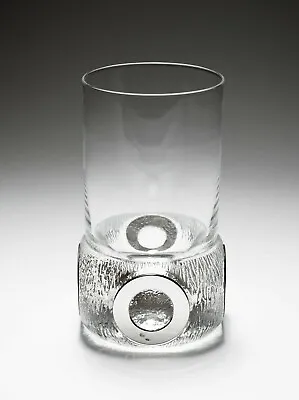 Buy Vintage Szilánk CE Glass Hungary Lead Crystal & Silver Mounted Whisky Tumbler • 59.99£