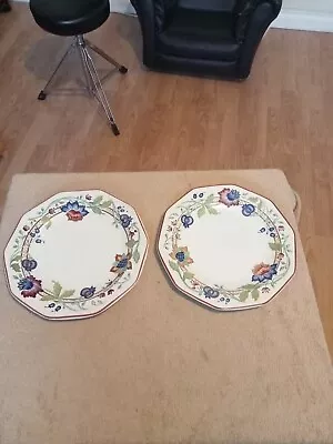 Buy 2x Vintage Churchill Tamarind Dinner Plates  26cm 10.25  • 12£