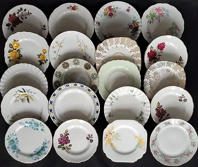 Buy Job Lot 20 Vintage China Side Plates Wedding Party Tearoom Set G • 30£