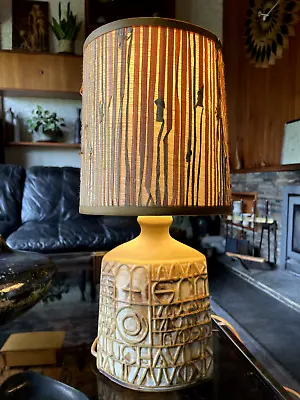 Buy Vintage Tremaen Small Ruan Hieroglyphic Lamp Base By Peter Ellery • 70£