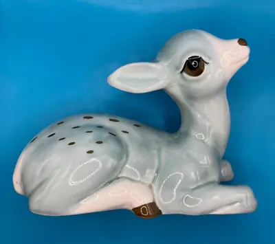 Buy Vintage Szeiler Light Blue Fawn Deer Figurine Large • 9.99£