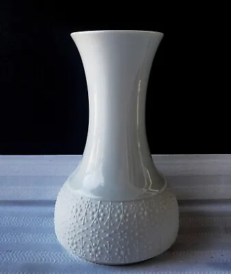 Buy Vintage Midcentury Thomas Rosenthal Germany White Vase Atomic Age Pattern • 42.63£