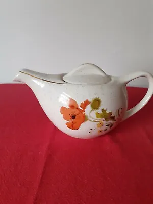 Buy Kernewek (Cornwall) Poppy Patterned Tea Pot • 5.50£