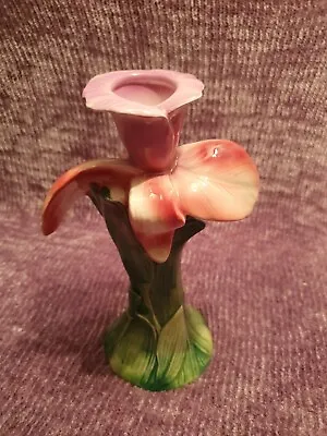 Buy Intrada Ceramic Candlestick / Vase Made In Italy Handpainted - RARE Vintage • 26.99£