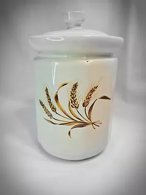 Buy Vintage Gailstyn-Sutton Harvest Wheat Stoneware Pottery 7  Tall Crock Canister • 14.22£