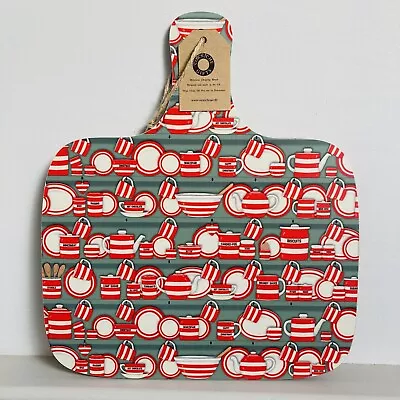 Buy Red Cornishware Inspired Christmas Dresser Medium Chopping Board • 15£
